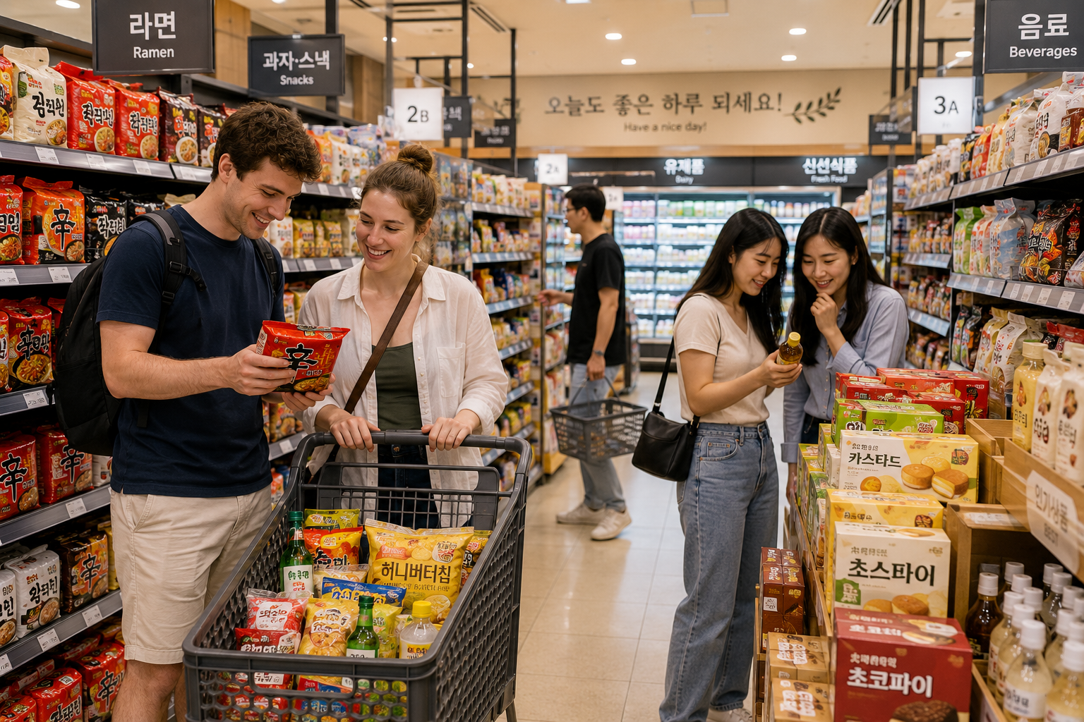 Korean Supermarket Shopping Guide for First-Time Visitors